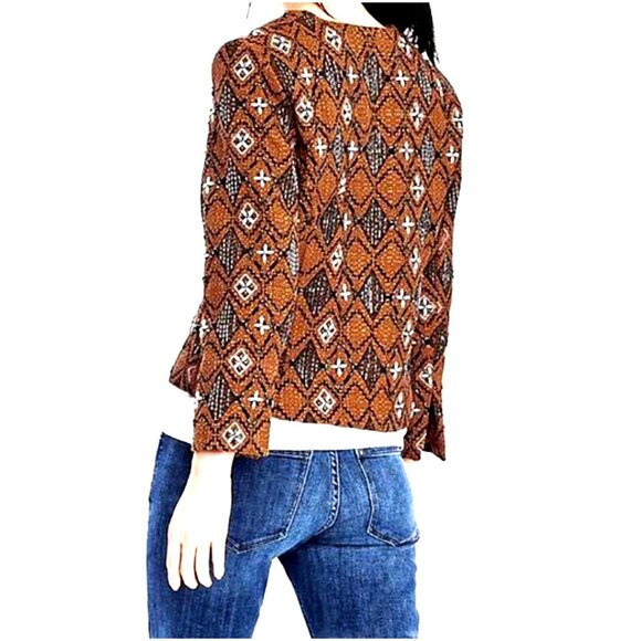 NEW! Banana Republic Heritage Collection Beaded Open Front Blazer Jacket SZ 0 - Picture 5 of 12